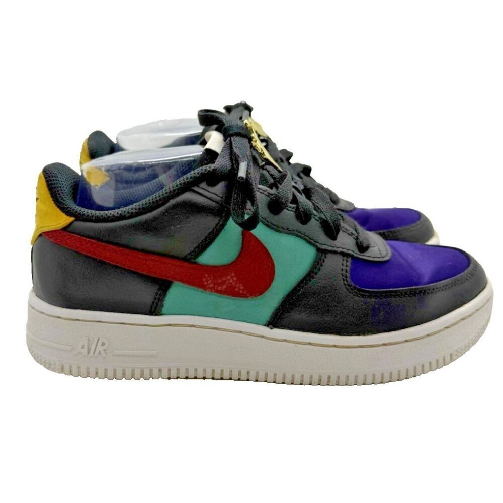 Nike Air Force 1 Shoes Youth Boys 5Y Black LV8 EMB Athletic Sneakers DN4178-001